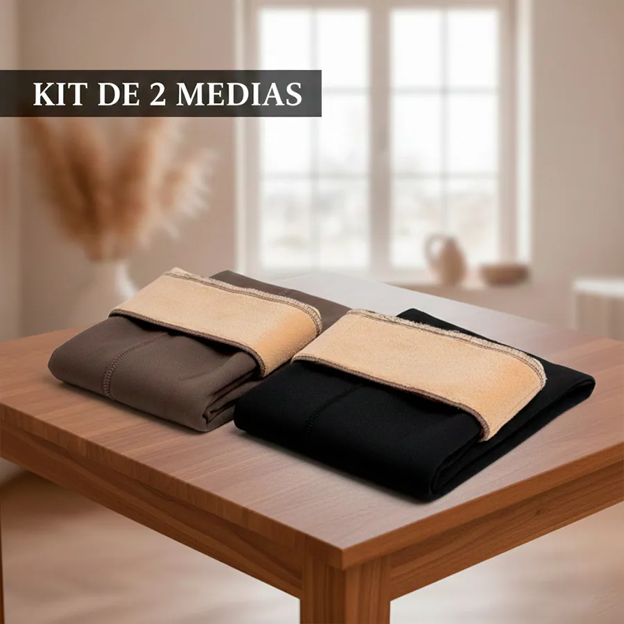 3307-UNI-NEGRO KIT DE 2 MEDIAS 6652